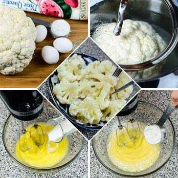 Рецепт цветной капусты с яйцом