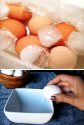 Как быстро чистить яйца