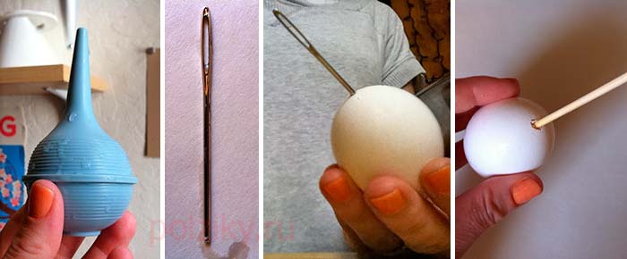 Как правильно выдуть яйцо из скорлупы